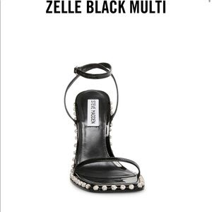 Black open toe Steve Madden heels